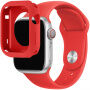 Silikonowy pasek z silikonowym etui do Apple Watch 41mm / 40mm - czerwony