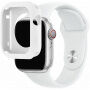 Silikonowy pasek z silikonowym etui do Apple Watch 41mm / 40mm - biały