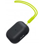 Etui silikonowe Spigen Silicone Fit z pętelką na słuchawki AirPods Pro 2 (2022) - czarna limonka