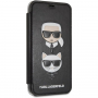 Karl Lagerfeld Karl and Choupette Book pokrowiec do iPhone XR - czarny
