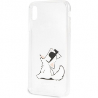 Karl Lagerfeld Fun Choupette No Rope Hard Case etui do iPhone XS Max - przezroczyste