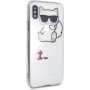 Karl Lagerfeld Fun Eaten No Rope Hard Case etui do iPhone XS Max - przezroczyste