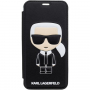 Karl Lagerfeld Ikonik Book pokrowiec do iPhone X / XS - czarny