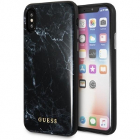 Guess Marble TPU pokrowiec do iPhone X / XS - czarne