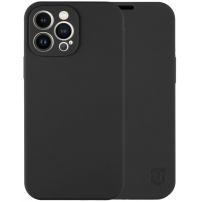 Etui silikonowe z klapką Tactical Safety Smoothie do iPhone’a 13 Pro Max - czarne
