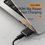 Adapter do ładowania magnetycznego PD 100W USB-C / MagSafe 3 do MacBooka - czarny