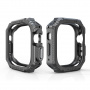 Wytrzymałe etui z wzorem włókna węglowego dla Apple Watch Ultra 49 mm - czarne