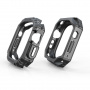 Wytrzymałe etui z wzorem włókna węglowego dla Apple Watch Ultra 49 mm - czarne