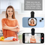Lusterko do selfie z klipsem do tylnego aparatu iPhone'a - białe