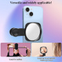 Lusterko do selfie z klipsem do tylnego aparatu iPhone'a - białe