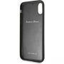 Ferrari Heritage Stripe Hard pokrowiec skórzany do iPhone X / XS - czerwony
