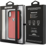 Ferrari Heritage Stripe Hard pokrowiec skórzany do iPhone X / XS - czerwony