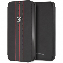 Ferrari Off Track Logo Book case pokrowiec do iPhone XS Max - czarny