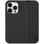 Etui silikonowe z klapką Tactical Safety Smoothie do iPhone’a 14 Pro - czarne