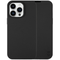 Etui silikonowe z klapką Tactical Safety Smoothie do iPhone’a 14 Pro Max - czarne