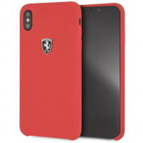 Ferrari Off Track Silicone case etui do iPhone XS Max - czerwone