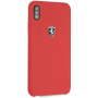 Ferrari Off Track Silicone case etui do iPhone XS Max - czerwone