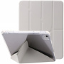 Etui z przezroczystą tylną stroną i podstawką origami do iPada Air 11” (2024) - szare