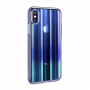 BASEUS Aurora etui do iPhone XS - niebieskie