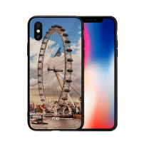 NXE etui ze szklaną częścią tylną do iPhone X - odpust