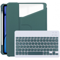 Obrotowe etui 360° z klawiaturą i miejscem na rysik Apple Pencil do iPada Air 13" (2024) - ciemnoturkusowe