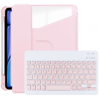 Obrotowe etui 360° z klawiaturą i miejscem na rysik Apple Pencil do iPada Air 13" (2024) - różowe