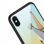 NXE etui ze szklaną częścią tylną do iPhone XS Max - Paryż