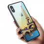 NXE etui ze szklaną częścią tylną do iPhone XS Max - Paryż