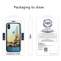 NXE etui ze szklaną częścią tylną do iPhone XS Max - Paryż