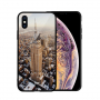 NXE etui ze szklaną częścią tylną do iPhone XS Max - Empire State Building