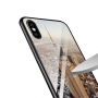 NXE etui ze szklaną częścią tylną do iPhone XS Max - Empire State Building