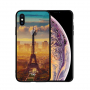 NXE etui ze szklaną częścią tylną do iPhone XS Max - wieża Eiffla