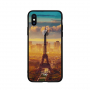 NXE etui ze szklaną częścią tylną do iPhone XS Max - wieża Eiffla