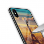 NXE etui ze szklaną częścią tylną do iPhone XS Max - wieża Eiffla