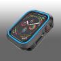 Pokrowiec silikonowy do Apple Watch 40mm - czarny - niebieski