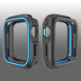 Pokrowiec silikonowy do Apple Watch 40mm - czarny - niebieski