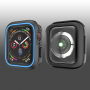 Pokrowiec silikonowy do Apple Watch 40mm - czarny - niebieski