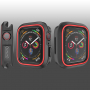 Pokrowiec silikonowy do Apple Watch 40mm - czarny - czerwony