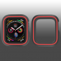 Pokrowiec silikonowy do Apple Watch 40mm - czarny - czerwony