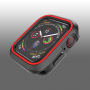 Pokrowiec silikonowy do Apple Watch 40mm - czarny - czerwony