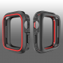 Pokrowiec silikonowy do Apple Watch 40mm - czarny - czerwony