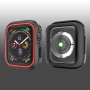 Pokrowiec silikonowy do Apple Watch 40mm - czarny - czerwony