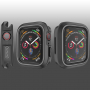 Pokrowiec silikonowy do Apple Watch 40mm - czarny - szary