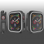 Pokrowiec silikonowy do Apple Watch 40mm - czarny - biały