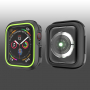 Pokrowiec silikonowy do Apple Watch 40mm - czarny - zielony