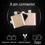 Adapter / redukcja złącze lightning do 3,5 mm jack ze złączem lightning dla Apple iPhone 8 / 8 Plus / 7 / 7 Plus / 6S / 6S Plus / 6 / 6 Plus