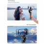 Wielofunkcyjny gimbal Bluetooth do selfie Q18 ze stabilizatorem i śledzeniem ruchu dla iPhone'a - czarny
