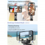 Wielofunkcyjny gimbal Bluetooth do selfie Q18 ze stabilizatorem i śledzeniem ruchu dla iPhone'a - czarny