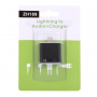 Adapter / redukcja złącze lightning do 3,5 mm jack ze złączem lightning dla Apple iPhone 8 / 8 Plus / 7 / 7 Plus / 6S / 6S Plus / 6 / 6 Plus