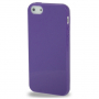 Gumowe gładkie etui dla iPhone 5 / 5S / SE (2016) - fioletowe